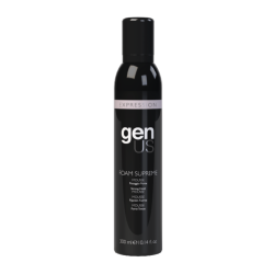 Genus,Foam Supreme Mousse de Fijación Fuerte 300 ml.