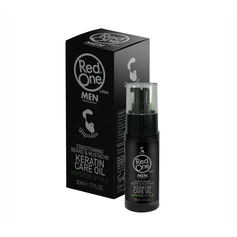 RED ONE CONDITIONING BEARD & MUSTACHE KERATIN CARE OIL 50ML