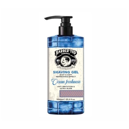 Barber top, shave gel 1000ml ocean freshness